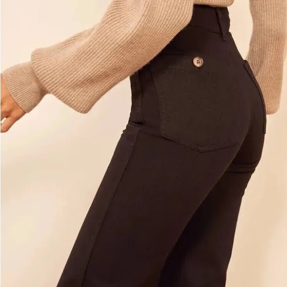 Reformation Marine Jeans in Black Size 26 - Picture 4 of 16